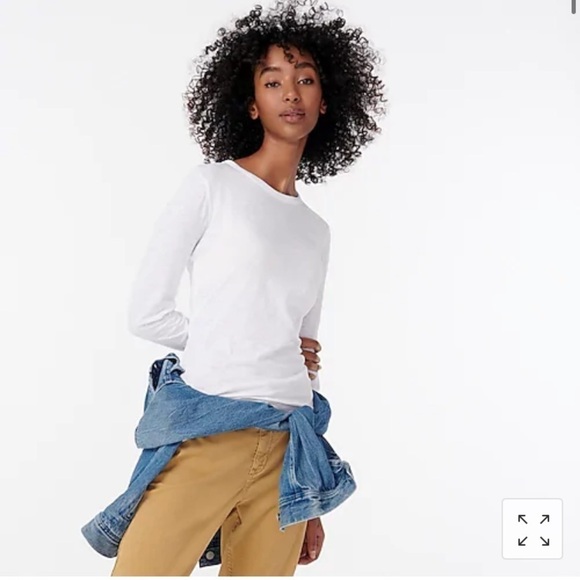 New J Crew Vintage cotton crewneck long-sleeve AS297 - Picture 1 of 3